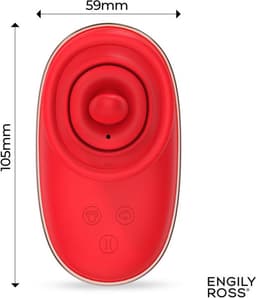 Engily Ross - Lizer - Tong Vibrator - Lik en Zuig Functie - Vacuümpomp - Likkende Vagina Zuiger - Vibrator voor Vrouwen - Tepels - Clitoris - Beffen - Seksspeeltje voor Vrouwen - Rood — thumbnail 3