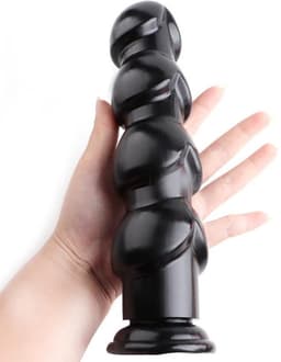 Mega anale kralen dildo - Zuignap - XXL Plug - Anaal en Vaginaal - Breed en Lang - Hoge kwaliteit — thumbnail 1