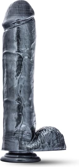 Lusty Dildo - Zwarte Grote Dildo - Zwarte Dikke Dildo - Dildo 29 cm — thumbnail 1