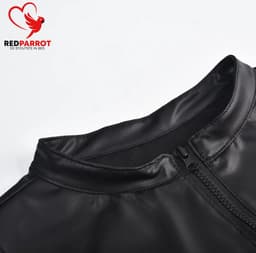 Lederen bodywarmer heren - Erotisch - BDSM Clubwear - Sexy rollenspel - Leer - Rits - Leren mannen kleding - Goede kwaliteit — thumbnail 5