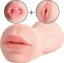 TRY. Amber - Masturbator - Pocket Pussy - Sex Toy - 2 in 1 - Vagina & Mond - 21 cm — thumbnail 1