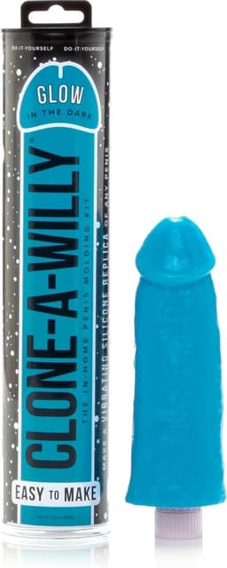 Clone A Willy Kit Dildo Glow In The Dark - Blue — thumbnail 1