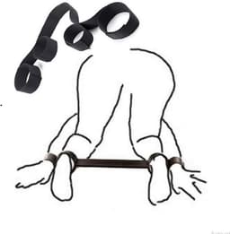 BDSM- sex handboeien- Enkelboeien- Volwassenen- Seksspeeltjes- Bondage- Boeienset voor handen en enkel – Zwart — thumbnail 1