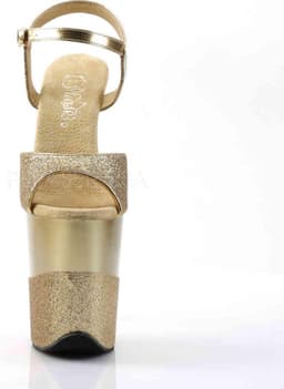 Pleaser - FLAMINGO-809-2G Sandaal met enkelband, Paaldans schoenen - Paaldans schoenen - 36 Shoes - Goudkleurig — thumbnail 2