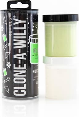 Clone-A-Willy - Refill Glow in the Dark Green Silicone — thumbnail 3
