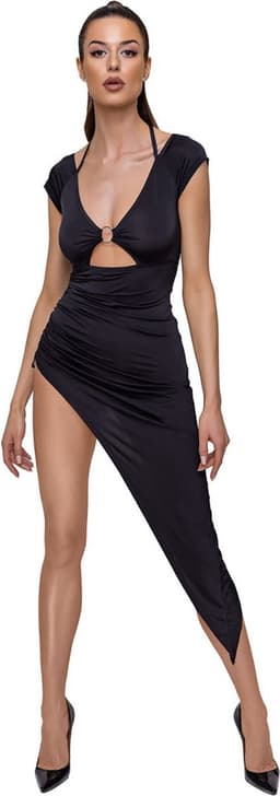Lange Asymmetrische Sexy Jurk - Large — thumbnail 1
