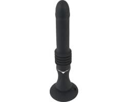 Portable Fucking Machine Stotende en Vibrerende Zuignap Vibrator met Krachtige Motoren 28.5 cm – Zwart