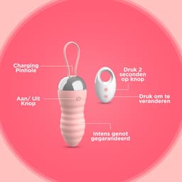 PureVibe® WaveGlow - Vibrerende eieren - Draagbare vibrerend ei met afstandsbediening - 10 vibratiestandjes - sex toys voor vrouwen en koppels - vibrators - vibrator - Erotiek - Seksspeeltjes — thumbnail 5