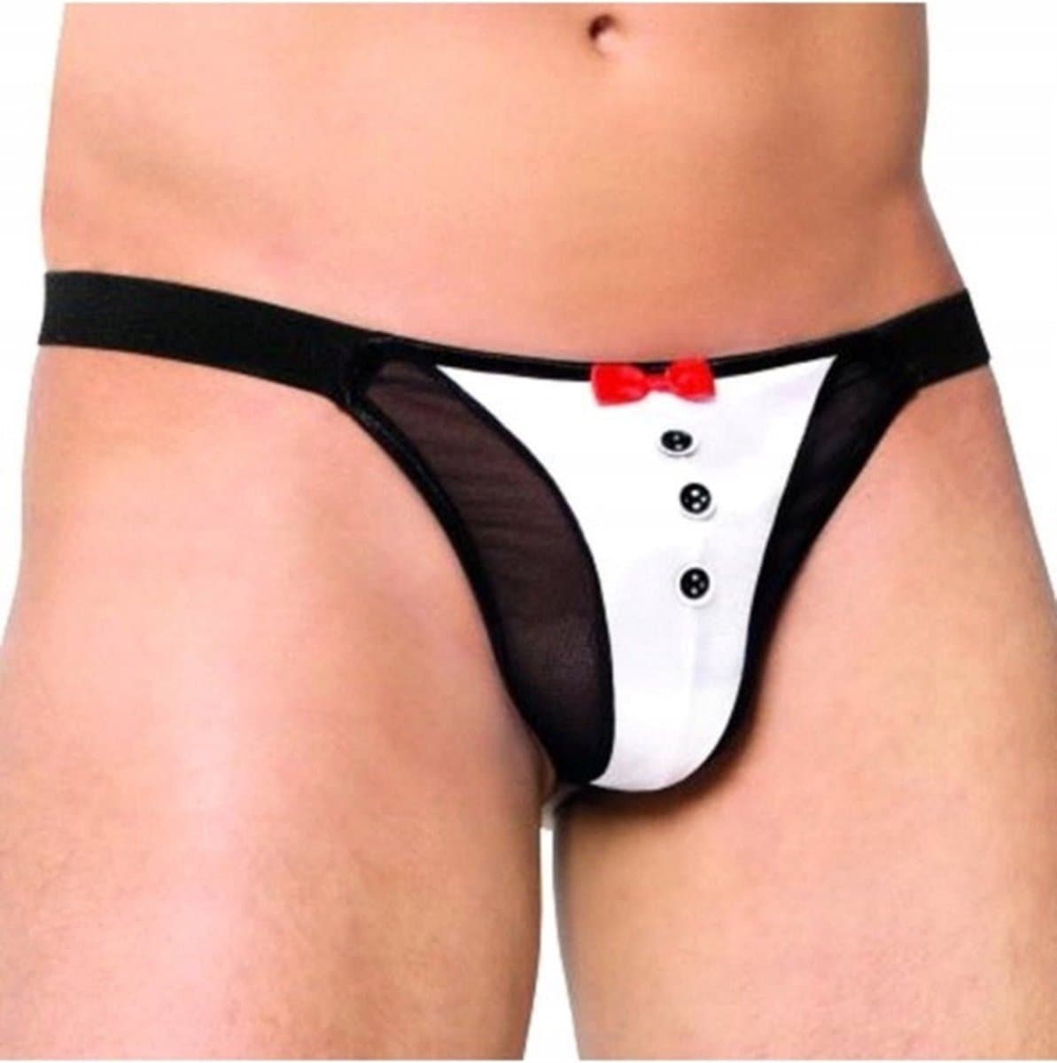Thong 4433 - white Onesize S t/m L – Witte Elegantie — afbeelding 1