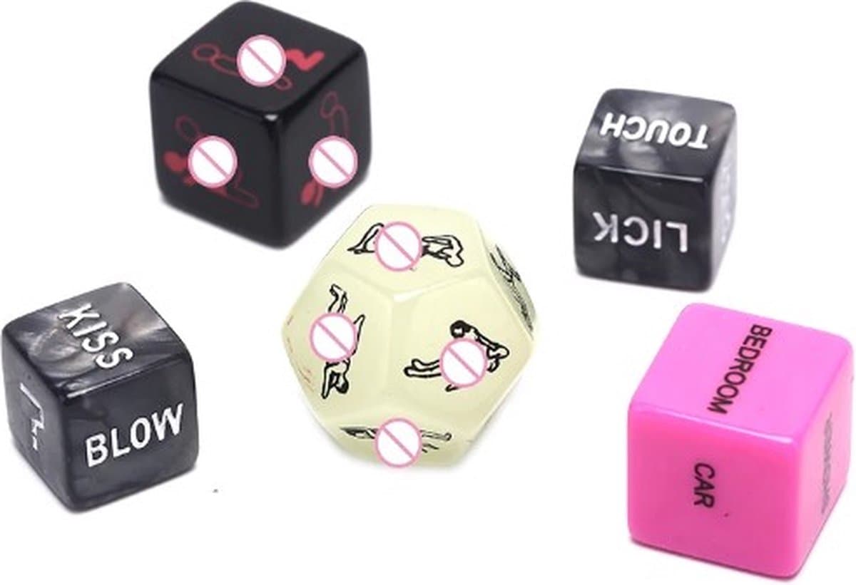 Go Go Gadget - "Erotisch Dobbelsteen Spel - 5 Stenen - Volwassen Humor - Sexy Houding - Liefde voor Liefhebbers - Ideaal als Cadeau - Verjaardag" — afbeelding 1