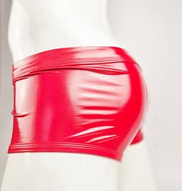 BamBella ® - Boxer short Maat L Datex (Latex en stof SM kleding BDSM kruisloos erotische heren kleding — thumbnail 5