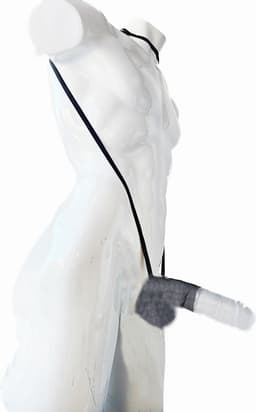 BamBella® - Erotische bondage lingerie voor mannen -zwart Kant Panty string voor heren sexy kleding voor koppels open kruis penis ring — thumbnail 3