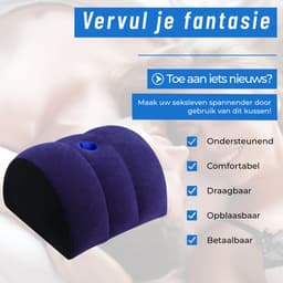 Heuts Goods Sex Kussen® - Sex Kussen - Half Moon - Sex Meubel - Sex Pillow - Seksspeeltjes voor koppel - Opblaasbaar Seks Kussen - Voor Mannen & Vrouwen - Seksspeeltjes — thumbnail 3