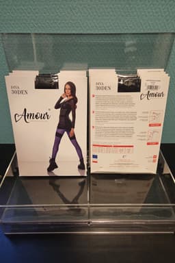 Panty open kruis - 30 Denier - Zwart - Naadpanty - Maat: S/M - Model: Diva - Merk: Amour — thumbnail 3