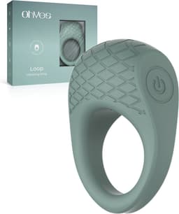 OHYES Loop - Cockring Vibrerend - Siliconen Penisring - Sex Toys voor koppels - Stone Green — thumbnail 1