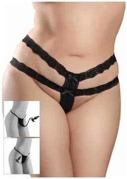 Pipedream - Crotchless Secret Gem +Size - Anal Toys Buttplugs Zwart — thumbnail 3