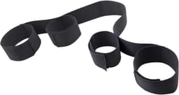 BDSM Bondage Harnas - Zwart, Stevig en Verstelbaar - Handboeien en Enkelbanden - Sexy Lingerie voor Dames en Heren - One Size — thumbnail 3