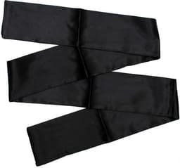 CHPN - Blinddoek - Satijnen blinddoek - Bondage - 150/7,5CM - Satijn - Bdsm - Plagen - Stout - Boeien - Vastbinden - Zwart - Chique blind doek — thumbnail 2