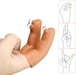 Vinger condoom extra stimulatie - Set van 2 - Vinger vibrator - One size - Clitoris stimulans - Anale stimulatie — thumbnail 2