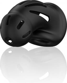Model 27 - Ultra Soft Silicone Chastity Cage - Black — thumbnail 1