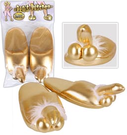 Penis Slippers Goudkleur — thumbnail 1