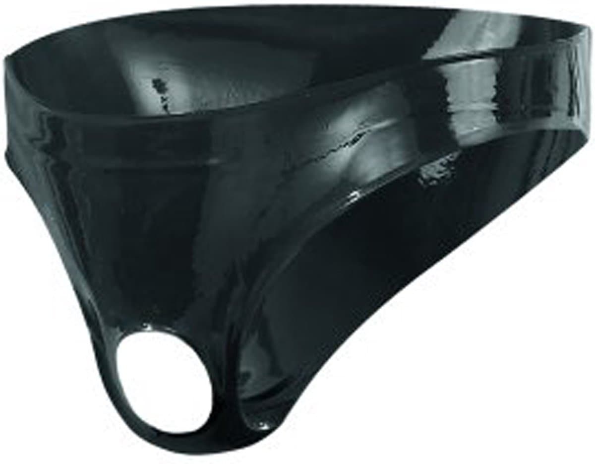 Latex Herenslip Met Opening — afbeelding 1