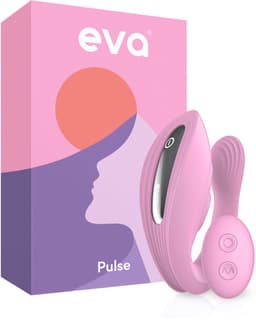 Eva® Pulse - Vibrator met Afstandsbediening - Sex Toys voor Vrouwen & Koppels - G-Spot en Clitoris Stimulator - Dildo Vibrators - Realistisch - Prikkelende Luisterverhalen Inbegrepen - Vibrators voor vrouw - Blossom Pink — thumbnail 1