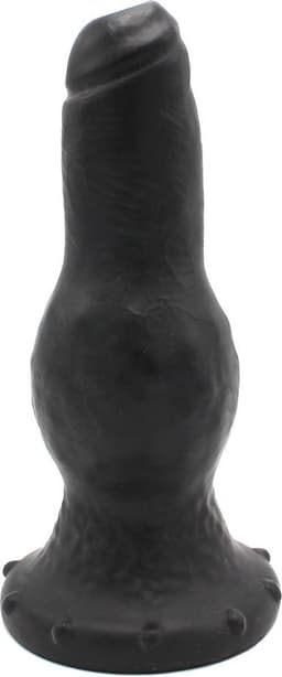 Dinoo - XXL Anaal Dildo Met bolvormige verdikking Van TPE - Zwart — thumbnail 1