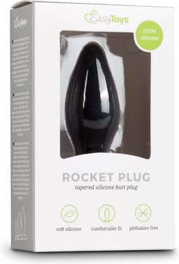Kleine zwarte siliconen buttplug — thumbnail 2