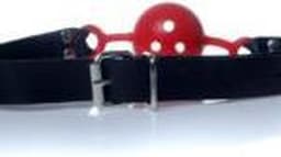 Bossoftoys - Ball Gag - verstelbaar - breathable - attractive colour window box - red - 61-00032 — thumbnail 4