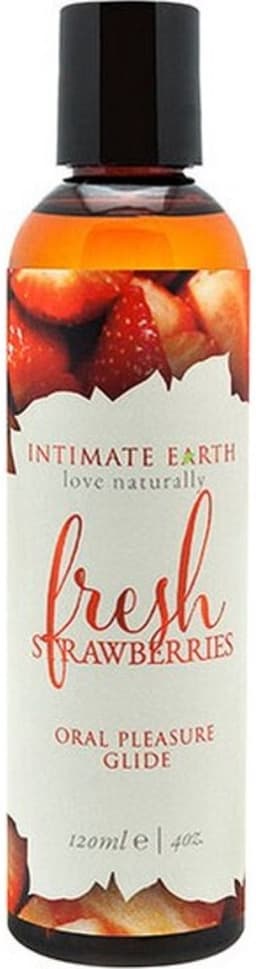 Intimate Earth - Natural Flavors Glide Verse Aardbeien 120 ml — thumbnail 2