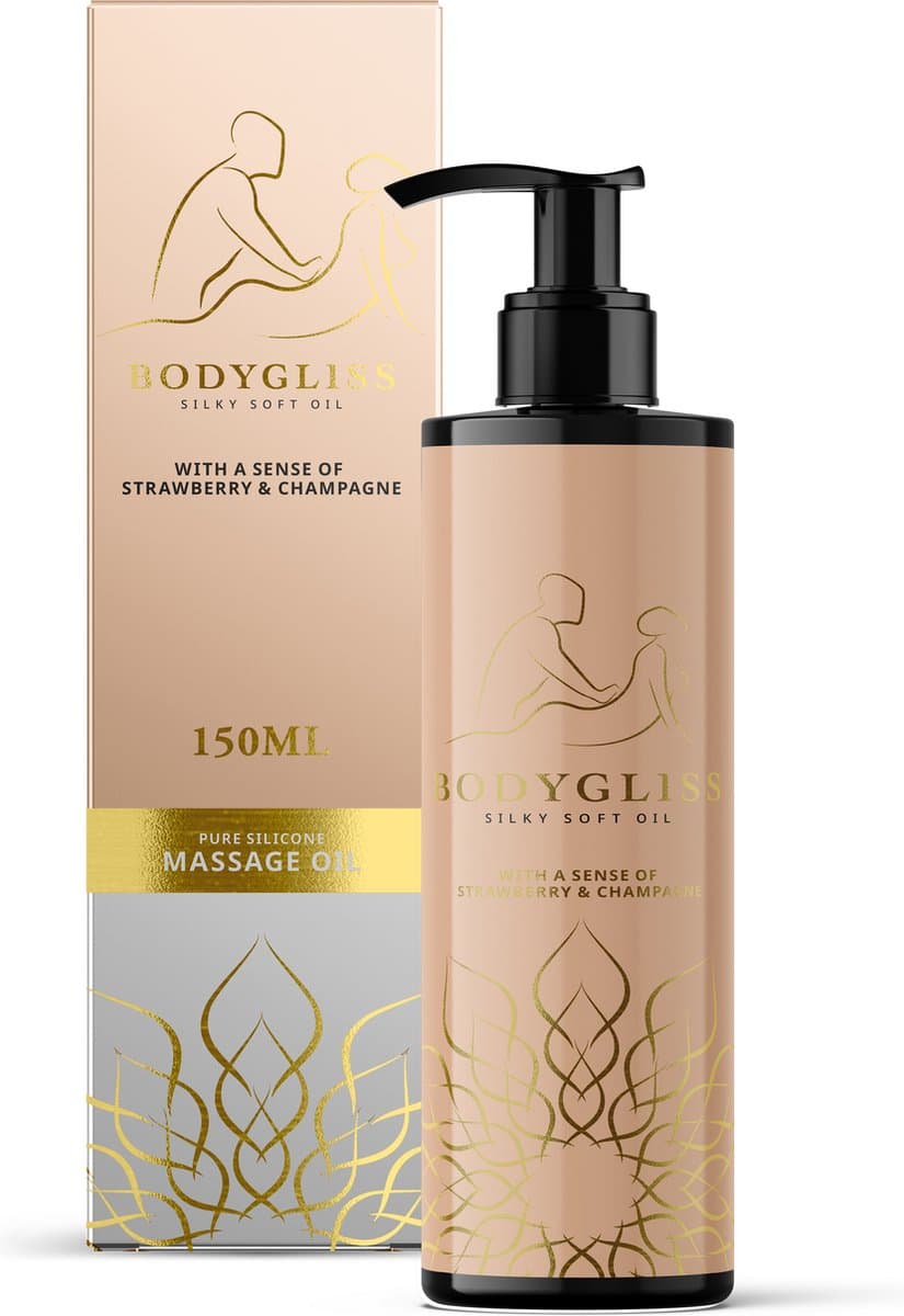 BodyGliss - Massage Collection Silky Soft Olie Aardbei & Champagne 150 ml — afbeelding 1