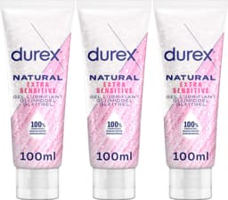 Durex Glijmiddel Natural - Extra Sensitive  - 100% natuurlijk - 100ml x3 — thumbnail 1