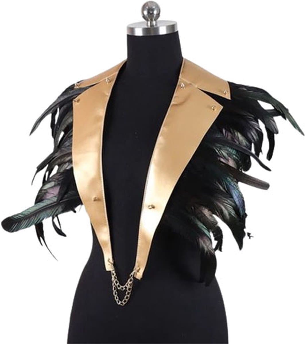 One Size BDSM Veren kraag - Rollenspel - Harnas - Sjaal - Borst - Kostuum - Club outfit - Goede kwaliteit — afbeelding 1