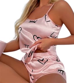 Sexy Pyjama vrouwen - Erotisch - Set van 2 - Top en broekje - Lingerie - Nachtkleding — thumbnail 1