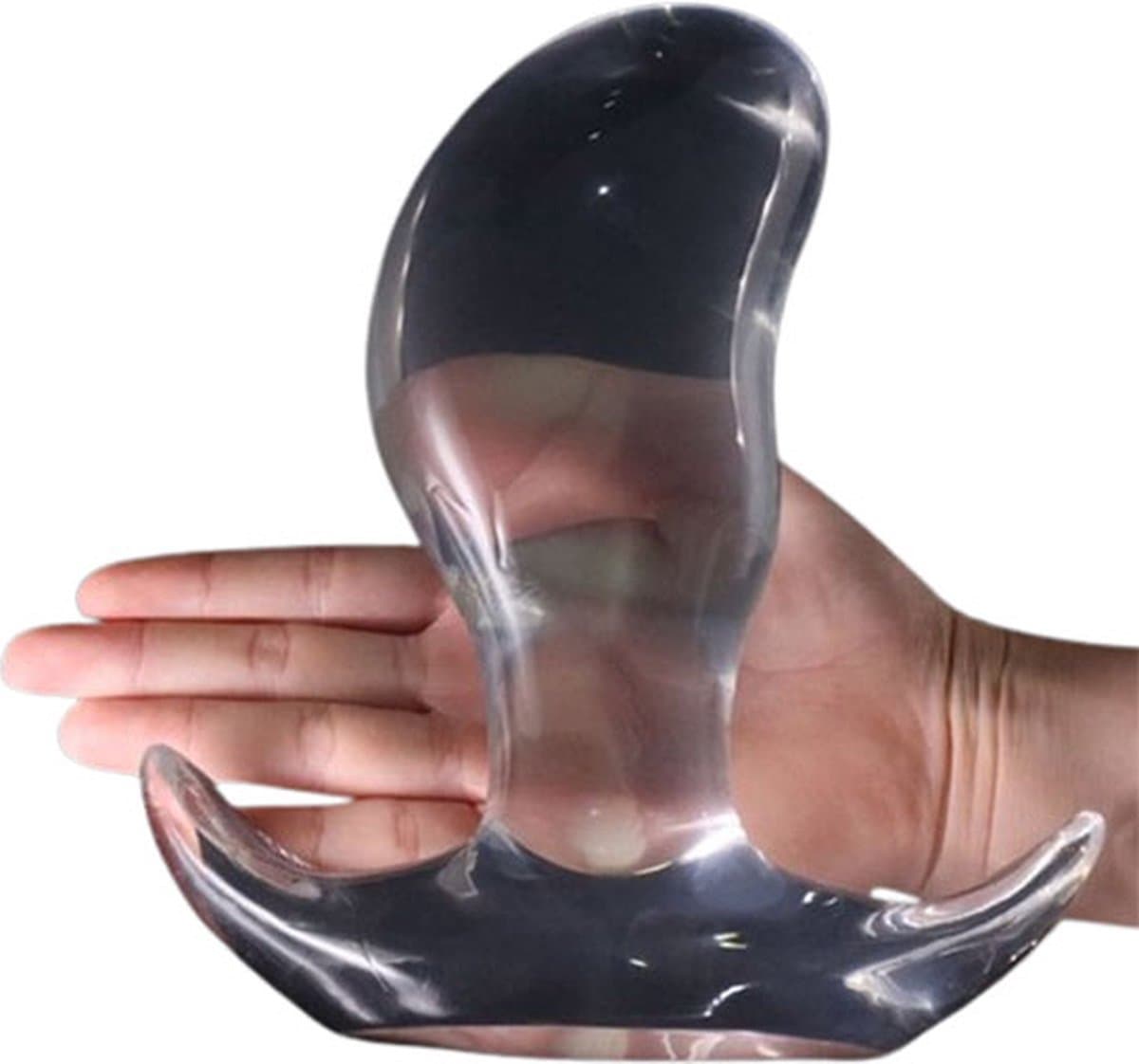 Mega grote en brede buttplug | SUPER grote anaal plug | Transparant | Breed en diep | Fisting | Speculum | DIlator — afbeelding 1