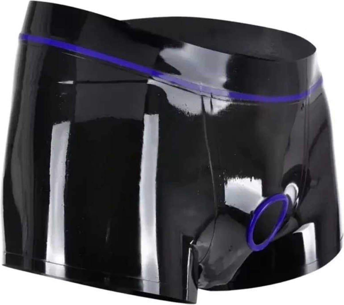 Korte heren short latex - Penis gat - Open kruis - Erotische ondergoed heren - Boxershort - Sexy slip - BDSM — afbeelding 1