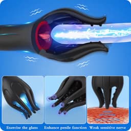 Eikel vibrator Deluxe | met tong | Masturator | 10 vibratiestanden | USB oplaadbaar | Penis | Stimulatie — thumbnail 4