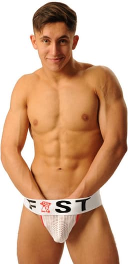 Fist Logo Jockstrap wit maat medium — thumbnail 3