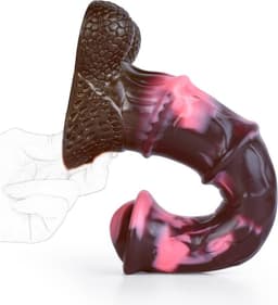 25.5cm Mega Dildo met Balzak - Grote Dildo - Dikke Dildo - Extreme Dildo - Anaal Groot - Reusachtige Dildo XXL - Buttplug XXXL Monster Dildo - Fantasy Dragon Dildo - Animal dildo - Anaal Groot - Zuignap — thumbnail 4
