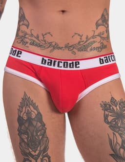 Barcode Berlin Maxime Backless Brief Red - MAAT S - Erotisch Heren Ondergoed - Slip voor Man - Sexy mannen Slip — thumbnail 2
