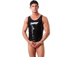Rimba - Latex Heren Shirt - Zwart L