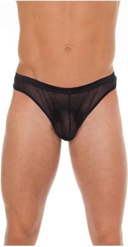 Amorable - Doorzichtige Zwarte String voor Mannen - One Size — thumbnail 1