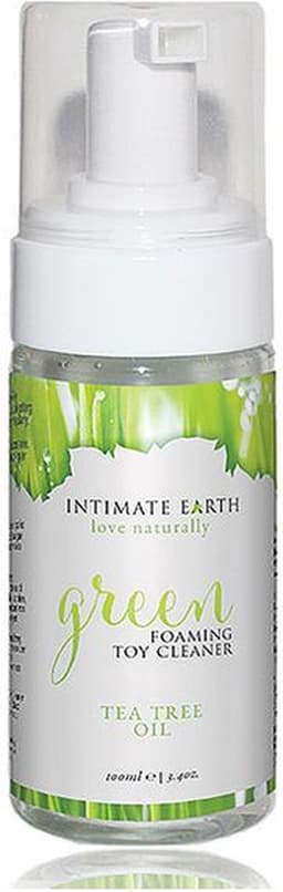 Intimate Earth - Groene Thee Toycleaner Schuim 100 ml — thumbnail 2
