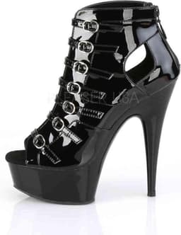 Pleaser Enkellaars -39 Shoes- DELIGHT-600-11 US 9 Zwart — thumbnail 3