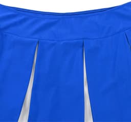 Sexy Cheerleader Kostuum - 2-delig Blauw Verkleedpakje - Rokje & Korte Top Met Open Rug - Rollenspel / Cosplay - Lingerie Ondergoed voor Dames - Maat XXL / 2XL — thumbnail 2