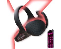 Daity Vibrerende Penisring / Cockring – 10 Vibratiestanden met APP – Siliconen Testikel- en Perineumstimulator – Waterdicht Oplaadbaar – Voor Langere & Stevigere Erectie – Voor Mannen & Koppels