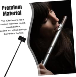 Fluit Accessoires - Reinigingsset Instrument - Muziekonderhoud - Krasvrij Ontwerp - 34 cm Lengte - Zwart — thumbnail 3