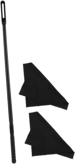 Fluit Accessoires - Reinigingsset Instrument - Muziekonderhoud - Krasvrij Ontwerp - 34 cm Lengte - Zwart — thumbnail 1