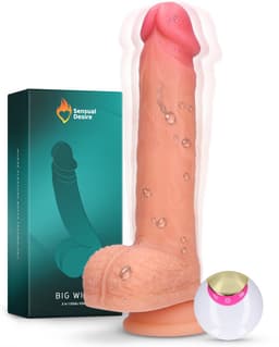 Sensual Desire® Big Willy – Grote Dildo met Zuignap – Stotende Dildo met Afstandsbediening – Anaal Sex Toys voor Mannen & Vrouwen – Extreem Realistisch – Stil & Waterdicht — thumbnail 1